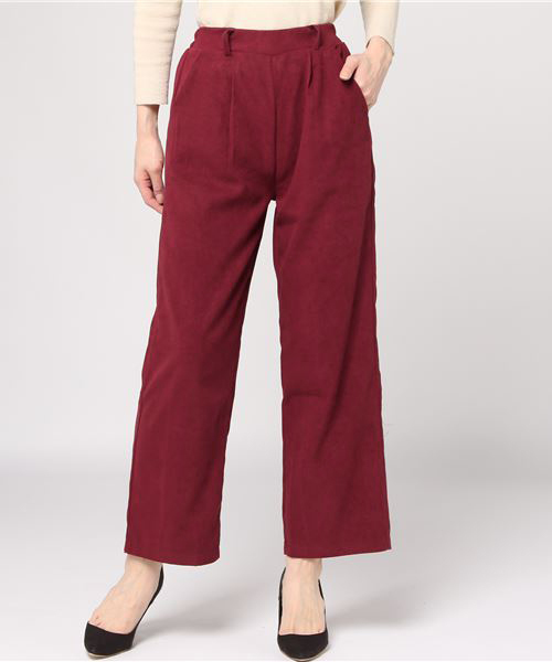 Re:EDIT（リエディ）の「すっきり美脚ストレートパンツ（その他パンツ・レディース・ブラック/ベージュ/ブラウン/グレー/ブラック系その他/ブラウン系その他/バーガンディー/グリーン系その他/モカ・LARGE/MEDIUM/SMALL）」の9枚目の写真