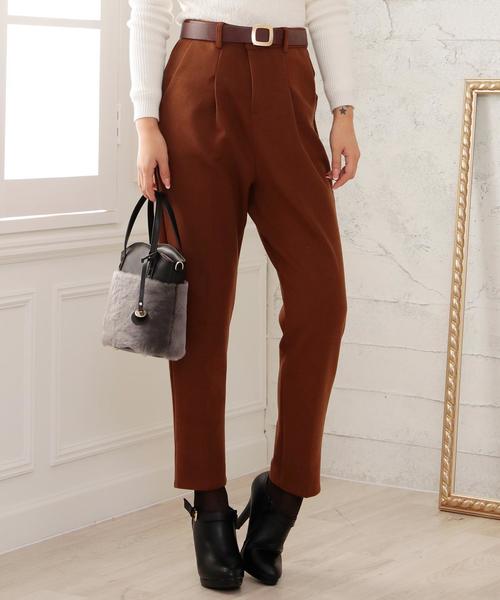 Doula Doula（ドゥーラドゥーラ）の「テーパードパンツ（その他パンツ・レディース・ブラック/ブラウン/ベージュ/ダークグレー・S/M/L）」の4枚目の写真