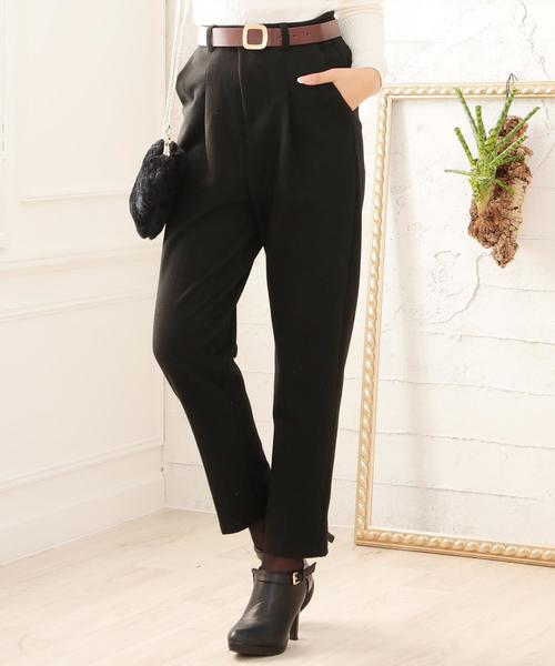 Doula Doula（ドゥーラドゥーラ）の「テーパードパンツ（その他パンツ・レディース・ブラック/ブラウン/ベージュ/ダークグレー・S/M/L）」の2枚目の写真