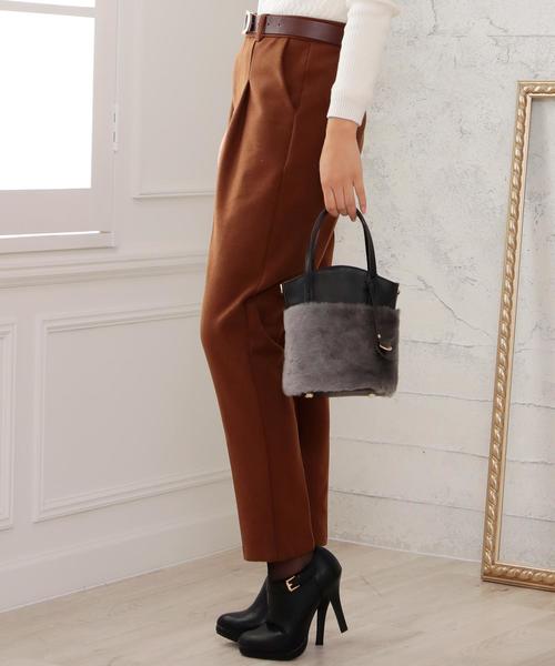 Doula Doula（ドゥーラドゥーラ）の「テーパードパンツ（その他パンツ・レディース・ブラック/ブラウン/ベージュ/ダークグレー・S/M/L）」の6枚目の写真