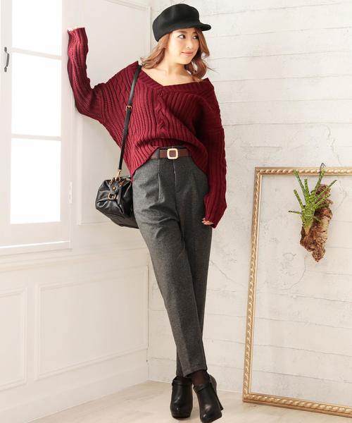 Doula Doula（ドゥーラドゥーラ）の「テーパードパンツ（その他パンツ・レディース・ブラック/ブラウン/ベージュ/ダークグレー・S/M/L）」の11枚目の写真