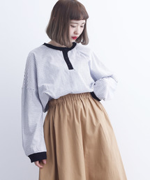 MERLOT | ボーダー柄カットソー6587(Tシャツ/カットソー)