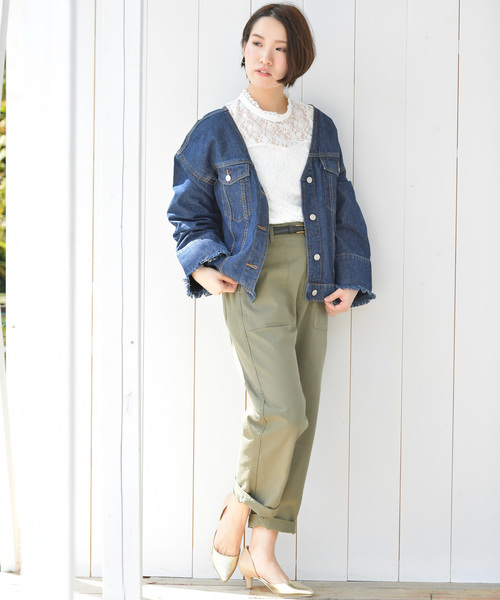 rps（アールピーエス）の「総レースプチハイ半袖ブラウス（シャツ/ブラウス・レディース・ブラック/オフホワイト/ホワイト系その他2/ブラック系その他2・M）」の6枚目の写真