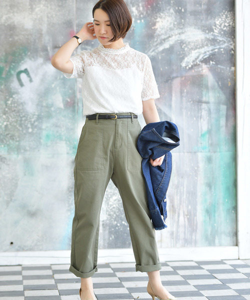 rps（アールピーエス）の「総レースプチハイ半袖ブラウス（シャツ/ブラウス・レディース・ブラック/オフホワイト/ホワイト系その他2/ブラック系その他2・M）」の11枚目の写真