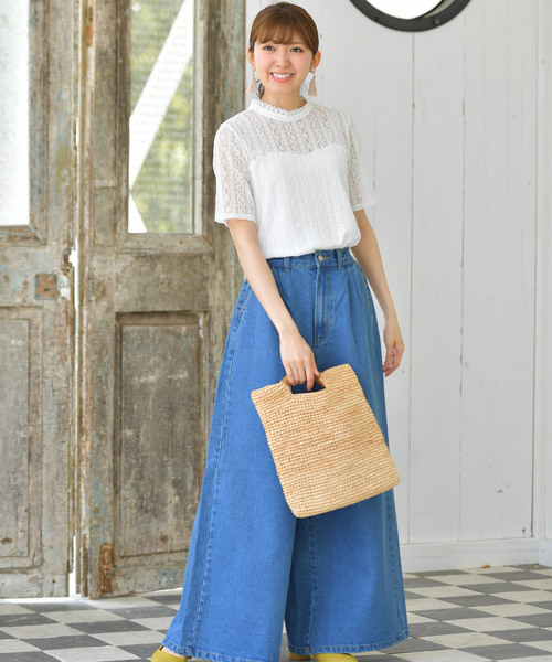 rps（アールピーエス）の「総レースプチハイ半袖ブラウス（シャツ/ブラウス・レディース・ブラック/オフホワイト/ホワイト系その他2/ブラック系その他2・M）」の5枚目の写真