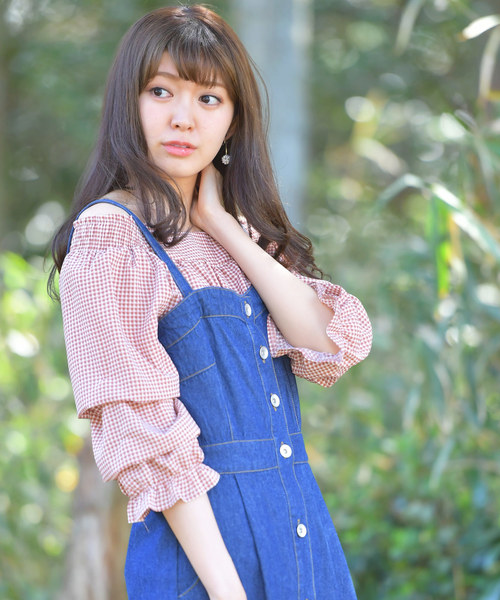 rps（アールピーエス）の「変形タックキャンディースリーブブラウス（シャツ/ブラウス・レディース・ブラック/ピンク/マスタード・M）」の3枚目の写真