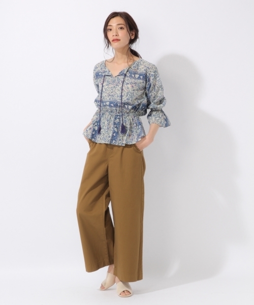 laboratory work（ラボラトリーワーク）の「サス付き後ろレースアップパンツ（その他パンツ・レディース・ベージュ/ブラウン/ブルー・MEDIUM）」の6枚目の写真