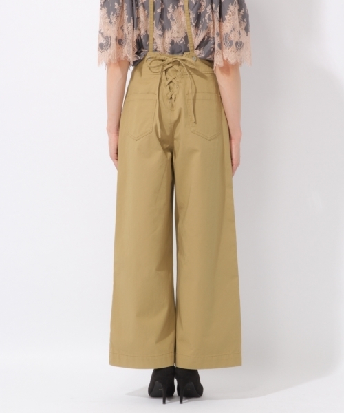 laboratory work（ラボラトリーワーク）の「サス付き後ろレースアップパンツ（その他パンツ・レディース・ベージュ/ブラウン/ブルー・MEDIUM）」の11枚目の写真