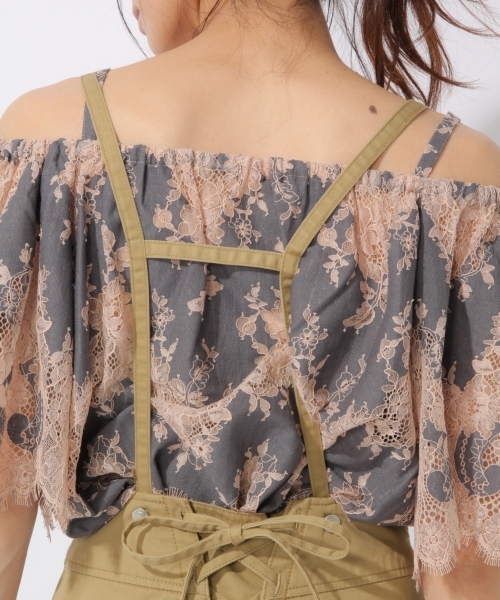 laboratory work（ラボラトリーワーク）の「サス付き後ろレースアップパンツ（その他パンツ・レディース・ベージュ/ブラウン/ブルー・MEDIUM）」の15枚目の写真