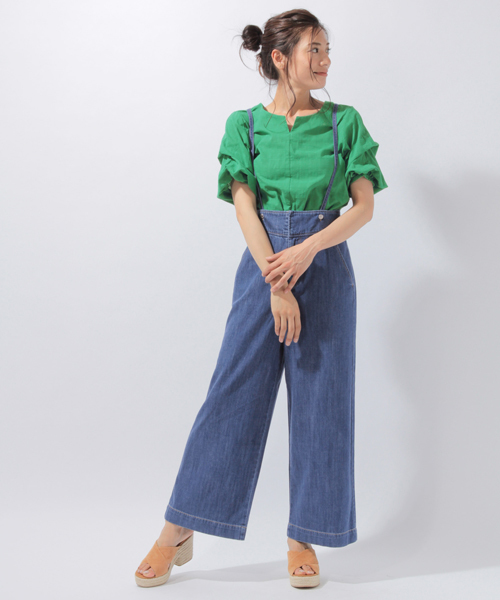 laboratory work（ラボラトリーワーク）の「サス付き後ろレースアップパンツ（その他パンツ・レディース・ベージュ/ブラウン/ブルー・MEDIUM）」の19枚目の写真