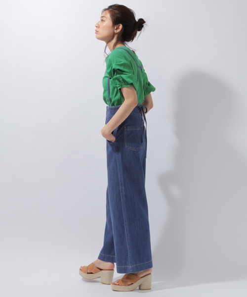 laboratory work（ラボラトリーワーク）の「サス付き後ろレースアップパンツ（その他パンツ・レディース・ベージュ/ブラウン/ブルー・MEDIUM）」の20枚目の写真