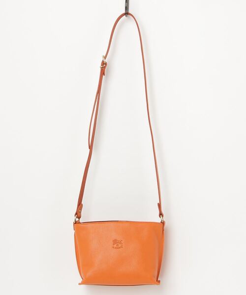IL BISONTE（イルビゾンテ）の「IL BISONTE / ORIGINAL LEATHER / SHOULDER BAG（ショルダーバッグ・レディース・グレー/レッド/オリーブ/ダークブラウン/ブラック/ナチュラル/ライトブラウン/グリーン/レンガ/オレンジ/ネイビー・FREE）」の11枚目の写真