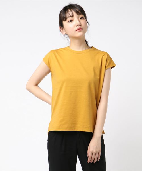 AMERICAN HOLIC（アメリカンホリック）の「・ショルダータックノースリーブプルオーバー（Tシャツ/カットソー・レディース・オフホワイト/ブラック/マスタード/キャメル・FREE）」の18枚目の写真