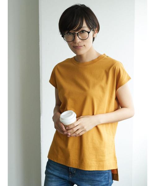 AMERICAN HOLIC（アメリカンホリック）の「・ショルダータックノースリーブプルオーバー（Tシャツ/カットソー・レディース・オフホワイト/ブラック/マスタード/キャメル・FREE）」の12枚目の写真