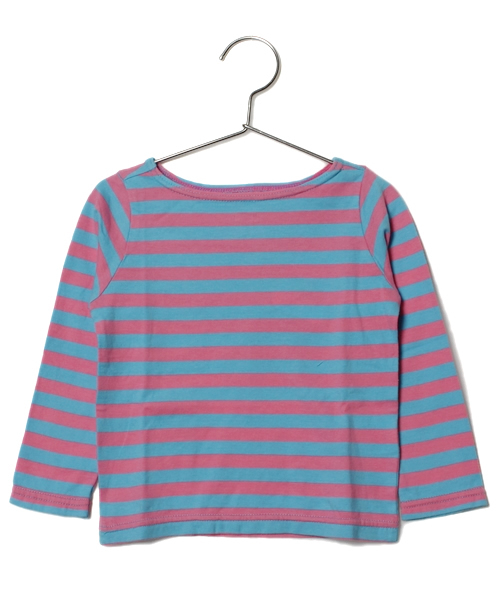 こども ビームス（コドモビームス）の「□こども ビームス / "Daily Cut" 薄手ボーダー 長袖 Tシャツ (80～130)（Tシャツ/カットソー・キッズ・グレー/ブラウン/グリーン/ブルー系その他/その他1・80/90/100/110/120/130）」の4枚目の写真