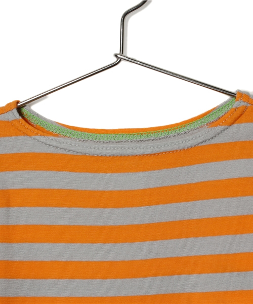 こども ビームス（コドモビームス）の「□こども ビームス / "Daily Cut" 薄手ボーダー 長袖 Tシャツ (80～130)（Tシャツ/カットソー・キッズ・グレー/ブラウン/グリーン/ブルー系その他/その他1・80/90/100/110/120/130）」の7枚目の写真