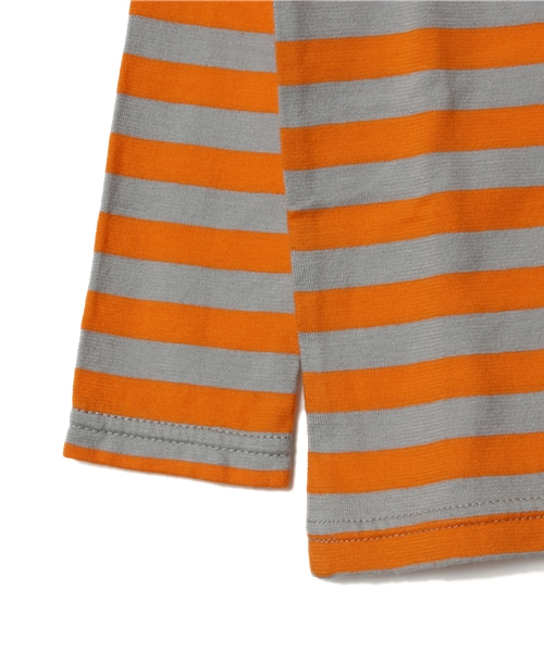 こども ビームス（コドモビームス）の「□こども ビームス / "Daily Cut" 薄手ボーダー 長袖 Tシャツ (80～130)（Tシャツ/カットソー・キッズ・グレー/ブラウン/グリーン/ブルー系その他/その他1・80/90/100/110/120/130）」の8枚目の写真