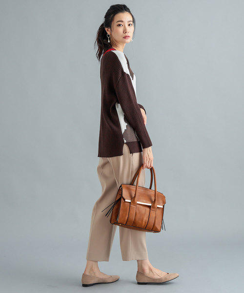 RIVE DROITE（リヴドロワ）の「ポニー柄Vネックニット（ニット/セーター・レディース・ブラウン/ブラック・FREE）」の7枚目の写真