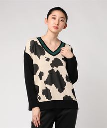 RIVE DROITE | ポニー柄Vネックニット(ニット/セーター)