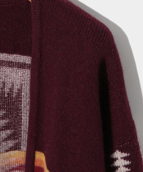 PENDLETON（ペンドルトン）の「【PENDLETON】別注 Harding柄カーディガン（カーディガン/ボレロ・メンズ・ブラック/パープル系その他2・M/L）」の12枚目の写真