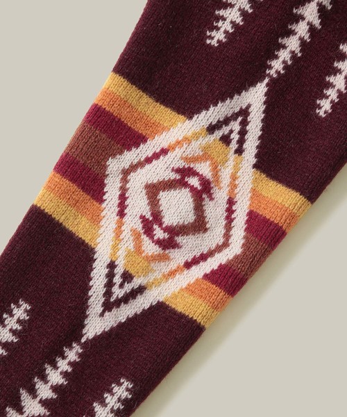 PENDLETON（ペンドルトン）の「【PENDLETON】別注 Harding柄カーディガン（カーディガン/ボレロ・メンズ・ブラック/パープル系その他2・M/L）」の4枚目の写真