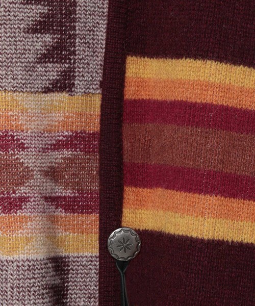 PENDLETON（ペンドルトン）の「【PENDLETON】別注 Harding柄カーディガン（カーディガン/ボレロ・メンズ・ブラック/パープル系その他2・M/L）」の13枚目の写真