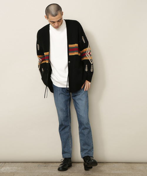 PENDLETON（ペンドルトン）の「【PENDLETON】別注 Harding柄カーディガン（カーディガン/ボレロ・メンズ・ブラック/パープル系その他2・M/L）」の15枚目の写真