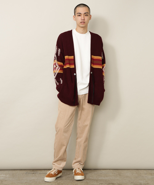 PENDLETON（ペンドルトン）の「【PENDLETON】別注 Harding柄カーディガン（カーディガン/ボレロ・メンズ・ブラック/パープル系その他2・M/L）」の14枚目の写真