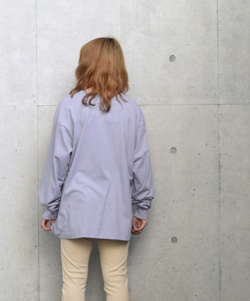 w closet（ダブルクローゼット）の「ガーリーロゴロンTee_（Tシャツ/カットソー・レディース・ブラック/オフホワイト/サックスブルー/スモークグレー・FREE）」の12枚目の写真