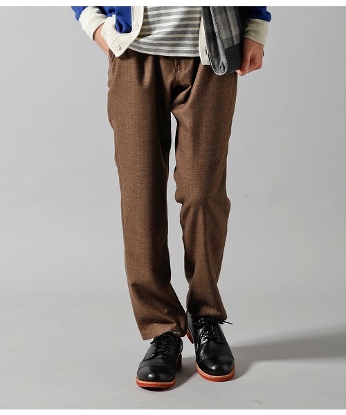 ADAM ET ROPE'（アダムエロペ）の「ウールヘリンボン　S100 イージーパンツ（その他パンツ・メンズ・グレー/ブラウン系その他/ブラック系その他・MEDIUM/LARGE）」の3枚目の写真