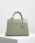 CHARLES & KEITH | メタルエッジ クラシックハンドバッグ / Metal-edged Classic Handbag(手袋)