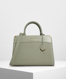 CHARLES & KEITH | メタルエッジ クラシックハンドバッグ / Metal-edged Classic Handbag(ハンドバッグ)
