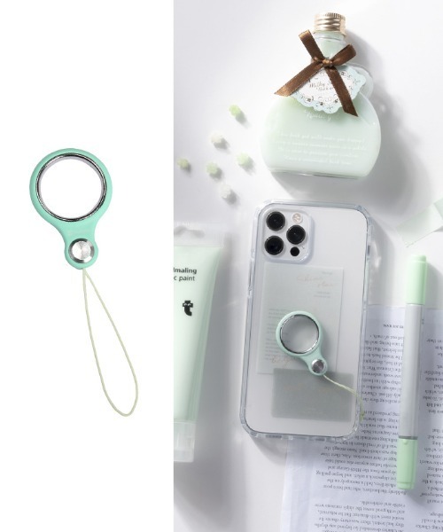 Hamee(ハミィ)の「スマホ ストラップ HandLinker Putto ベアリング ストラップ リングストラップ 落下防止(スマホグッズ・レディース・ホワイト/スカイブルー/ブラック/パープル/レッド/イエロー/オレンジ/グリーン/ミント/ベビーピンク/フューシャピンク・FREE)」の4枚目の写真