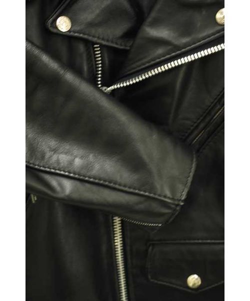 ブランド古着】エポレット付きダブルライダースレザージャケット