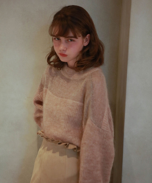 lissi Boutique（リージーブティック）の「スウェードタッチマーメイドスカート（スカート・レディース・ブラウン/ピンク・M/S）」の8枚目の写真