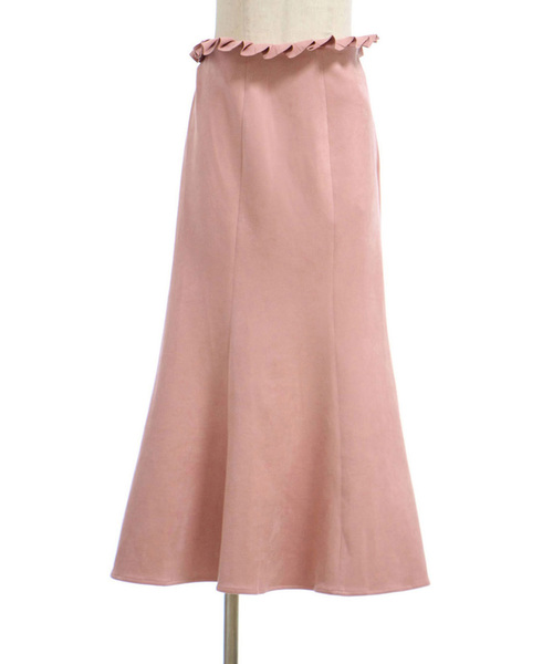lissi Boutique（リージーブティック）の「スウェードタッチマーメイドスカート（スカート・レディース・ブラウン/ピンク・M/S）」の9枚目の写真