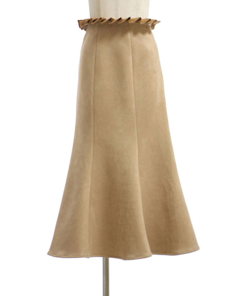 lissi Boutique（リージーブティック）の「スウェードタッチマーメイドスカート（スカート・レディース・ブラウン/ピンク・M/S）」の13枚目の写真