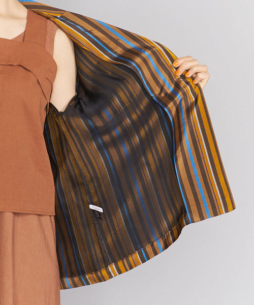 BEAUTY&YOUTH UNITED ARROWS（ビューティーアンドユースユナイテッドアローズ）の「BY オルタナティブストライプシャツジャケット◆（シャツ/ブラウス・レディース・ブラウン・FREE）」の9枚目の写真