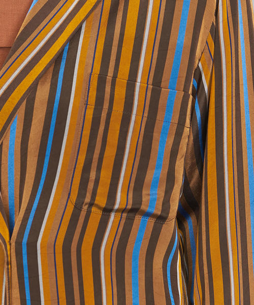 BEAUTY&YOUTH UNITED ARROWS（ビューティーアンドユースユナイテッドアローズ）の「BY オルタナティブストライプシャツジャケット◆（シャツ/ブラウス・レディース・ブラウン・FREE）」の10枚目の写真