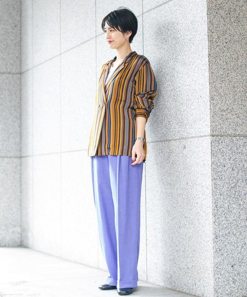 BEAUTY&YOUTH UNITED ARROWS（ビューティーアンドユースユナイテッドアローズ）の「BY オルタナティブストライプシャツジャケット◆（シャツ/ブラウス・レディース・ブラウン・FREE）」の4枚目の写真