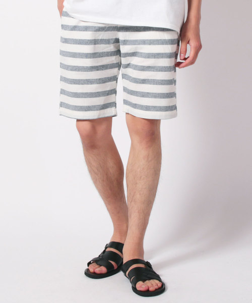 SHISKY（シスキー）の「綿麻ハーフショーツパンツ（その他パンツ・メンズ・I/D/H/F/C/J/G/B/A/E・M/L）」の2枚目の写真