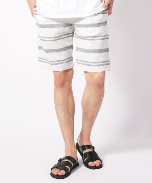 SHISKY（シスキー）の「綿麻ハーフショーツパンツ（その他パンツ・メンズ・I/D/H/F/C/J/G/B/A/E・M/L）」の3枚目の写真