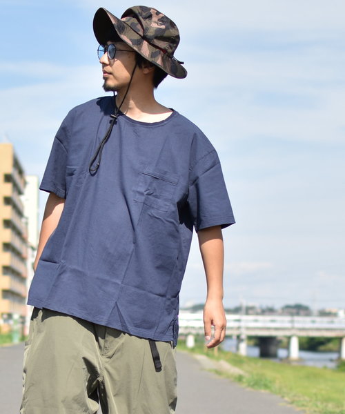 ARCHIVER(アーカイバ)の「【Ir】綿麻Tシャツ(Tシャツ/カットソー・レディース・ホワイト/ネイビー/カーキ/サックスブルー/モカ・MEDIUM/LARGE/X-LARGE)」の1枚目の写真