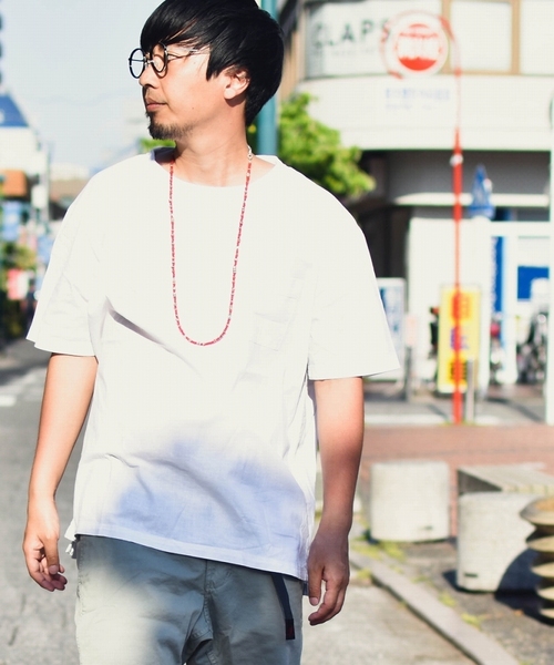 ARCHIVER(アーカイバ)の「【Ir】綿麻Tシャツ(Tシャツ/カットソー・レディース・ホワイト/ネイビー/カーキ/サックスブルー/モカ・MEDIUM/LARGE/X-LARGE)」の2枚目の写真
