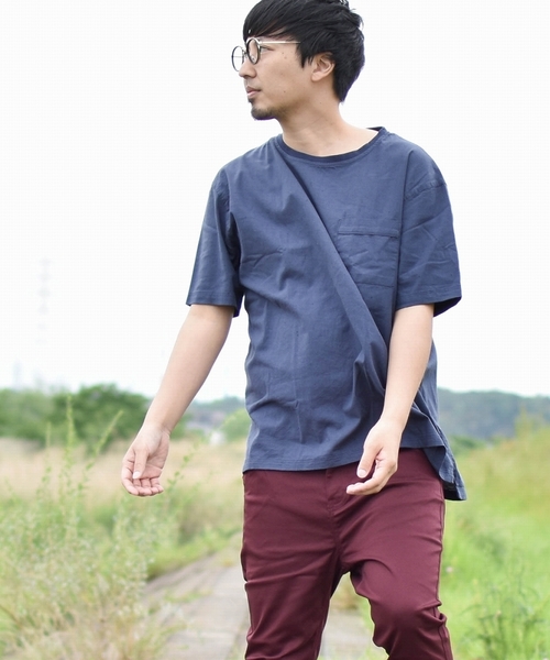 ARCHIVER(アーカイバ)の「【Ir】綿麻Tシャツ(Tシャツ/カットソー・レディース・ホワイト/ネイビー/カーキ/サックスブルー/モカ・MEDIUM/LARGE/X-LARGE)」の7枚目の写真