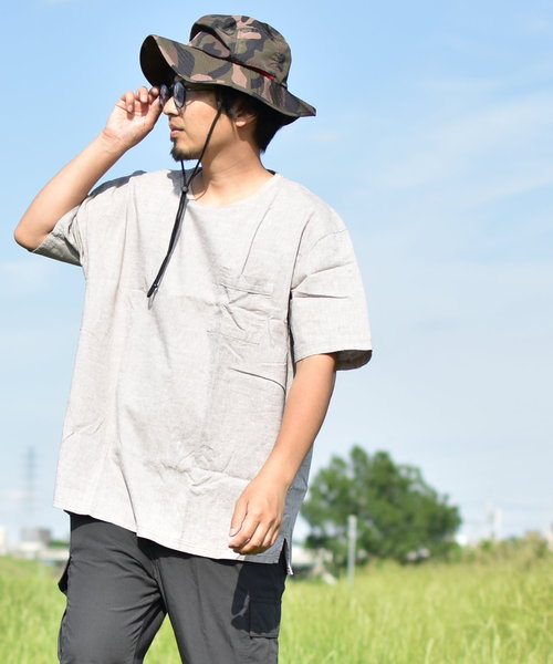 ARCHIVER(アーカイバ)の「【Ir】綿麻Tシャツ(Tシャツ/カットソー・レディース・ホワイト/ネイビー/カーキ/サックスブルー/モカ・MEDIUM/LARGE/X-LARGE)」の18枚目の写真