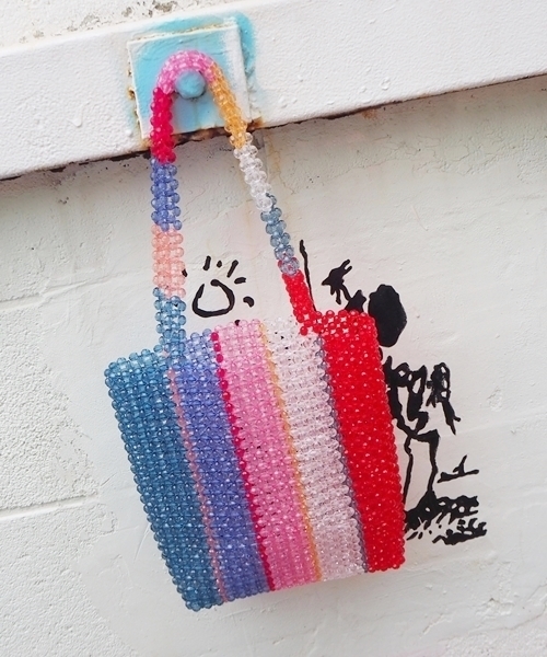 Casselini キャセリーニ の マルチカラービーズバッグ トートバッグ Wear