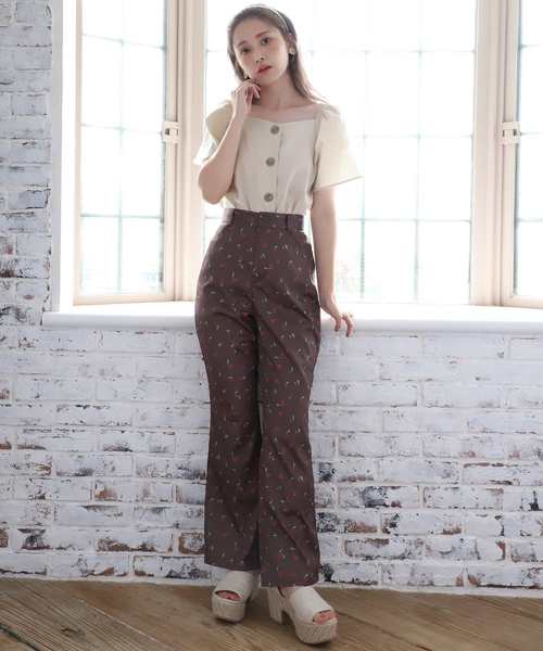 one after another NICE CLAUP(ワンアフターアナザーナイスクラップ)の「スカーフ付麻混ブラウス(シャツ/ブラウス・レディース・ブラック/イエロー/アイボリー/モカ・FREE)」の22枚目の写真