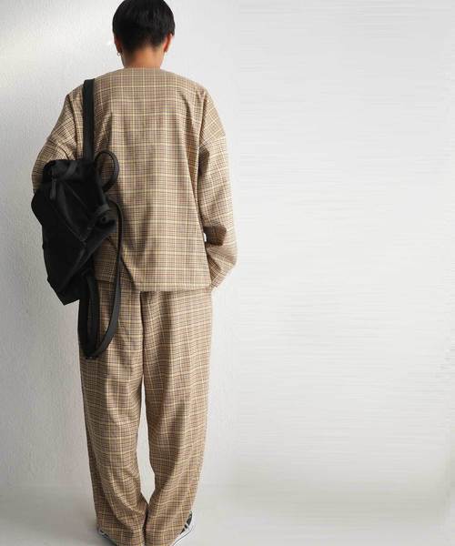 antiqua(アンティカ)の「チェック柄ジャケット(テーラードジャケット・メンズ・イエロー・FREE)」の14枚目の写真