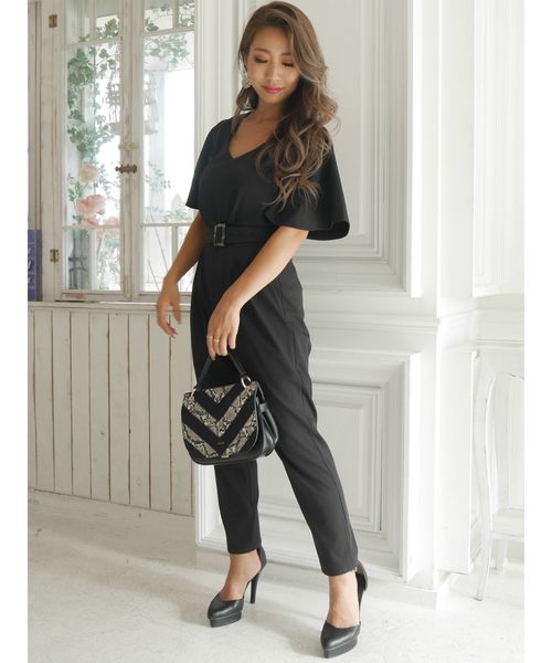 完成品 Vネック袖フレアコンビネゾン つなぎ オールインワン Resexxy リゼクシー のファッション つなぎ オールインワン Resexxy リゼクシー のつなぎ オールインワン Vネック袖フレアコンビネゾン をセール価格で購入できます Resexxy